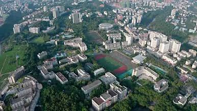 4k航拍高空俯瞰重庆西南大学北碚校区视频的预览图